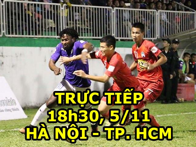 TRỰC TIẾP bóng đá Hà Nội - TP. HCM: Công siêu cường, quyết đoạt ngôi đầu