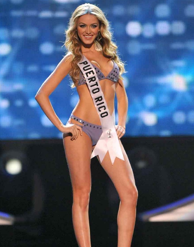 3. Mariana Vicente đã đính hôn với cầu thủ bóng chày Kiké Hernandez. Cô đăng quang ngôi vị Hoa hậu Hoàn vũ Puerto Rico năm 2010. Người đẹp sinh năm 28 tuổi sở hữu chiều cao 1m73, số đo lần lượt là 87-61-87 cm.