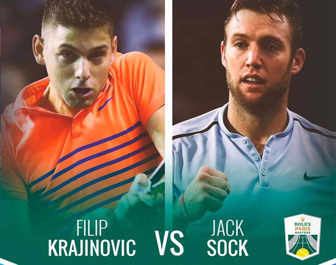Jack Sock - Krajinovic: 2 tiếng quần chiến, nâng cúp oai hùng (Chung kết Paris Masters) - 1
