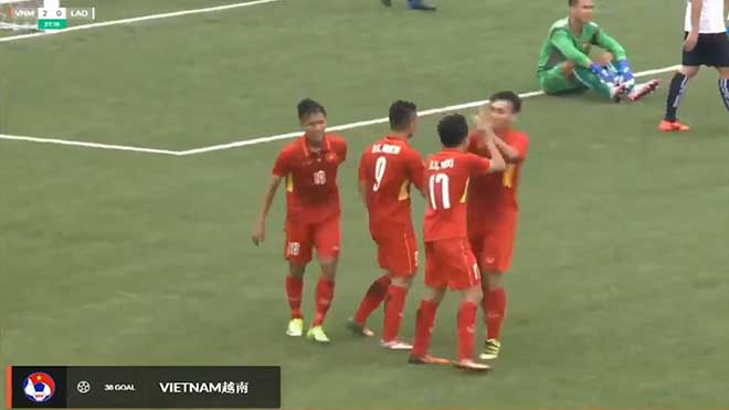 U19 Việt Nam - U19 Lào: Tấn công dồn dập, tạo mưa bàn thắng - 1