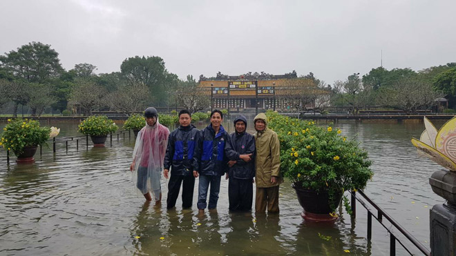 Chuyện hiếm: Đàn cá &#34;vua&#34; bơi tung tăng trên cầu ở Đại nội Huế - 9