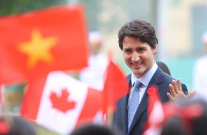 Cận cảnh lễ đón Thủ tướng Canada Justin Trudeau ở Phủ Chủ tịch - 3