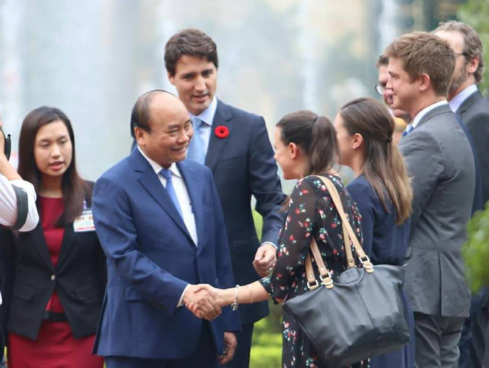 Cận cảnh lễ đón Thủ tướng Canada Justin Trudeau ở Phủ Chủ tịch - 4