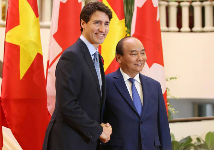 Cận cảnh lễ đón Thủ tướng Canada Justin Trudeau ở Phủ Chủ tịch - 7