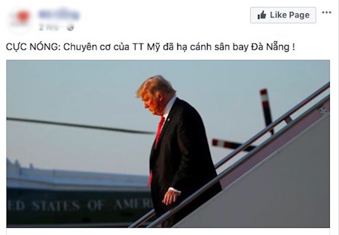 Dân mạng "đua nhau" chia sẻ ảnh TT Donald Trump ở Đà Nẵng - 3