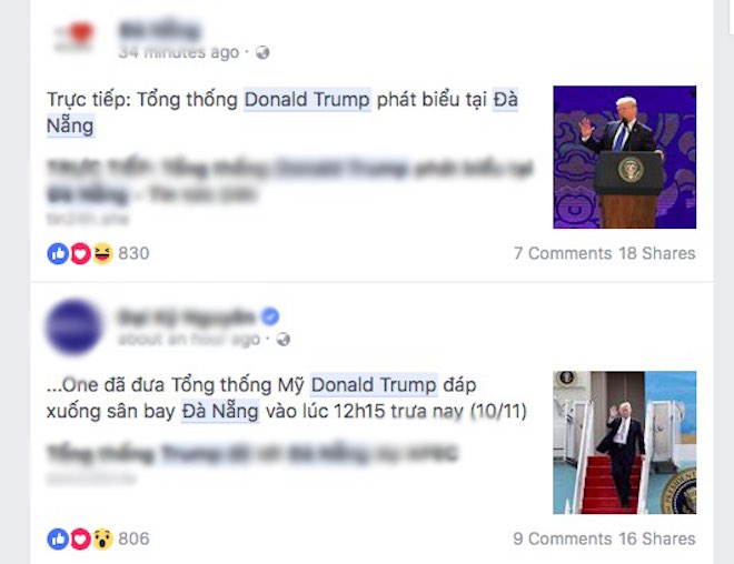 Dân mạng "đua nhau" chia sẻ ảnh TT Donald Trump ở Đà Nẵng - 4
