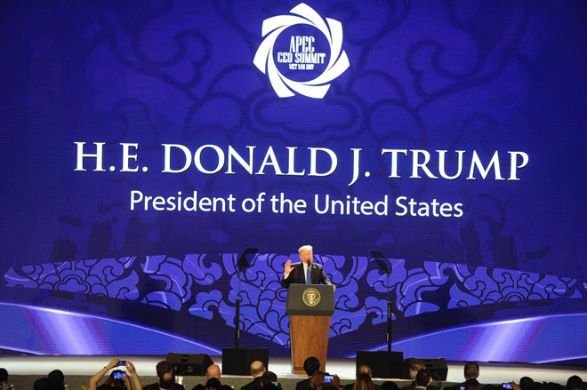 Tổng thống Mỹ Donald Trump nhắc đến Hai Bà Trưng tại diễn đàn CEO Summit - 1