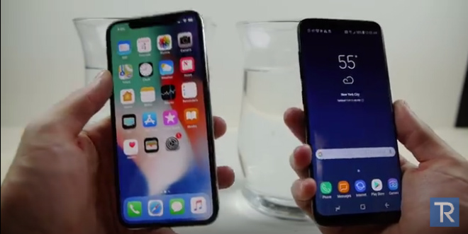 BẤT NGỜ: iPhone X “chết sặc”, Galaxy S8 vẫn sống trong nước lạnh - 3