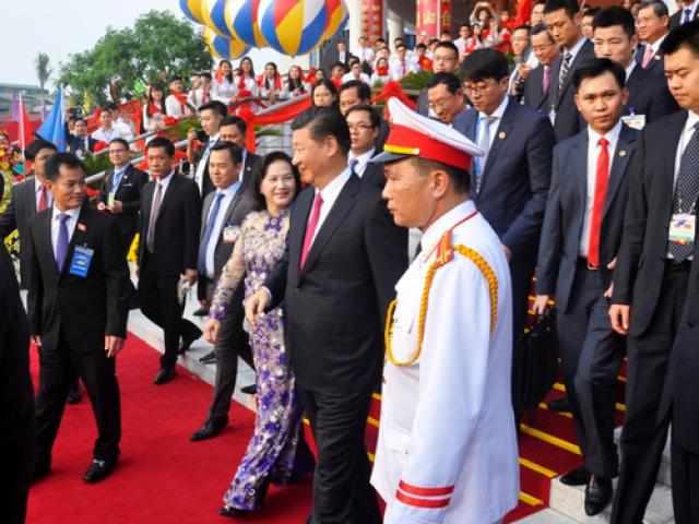Chủ tịch Tập Cận Bình dự lễ khánh thành Cung hữu nghị Việt - Trung