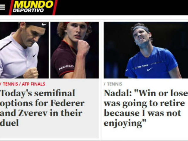 Nadal chia tay ATP Finals: Báo chí ”cược tất tay” cho Federer
