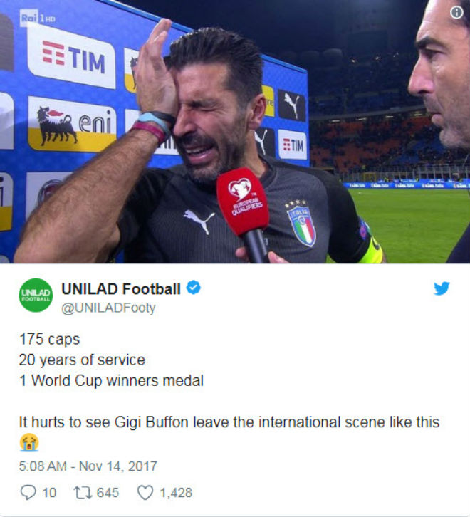 Italia, Buffon lỡ World Cup: Triệu fan xót xa, &#34;cầu cứu&#34; Ancelotti - 2