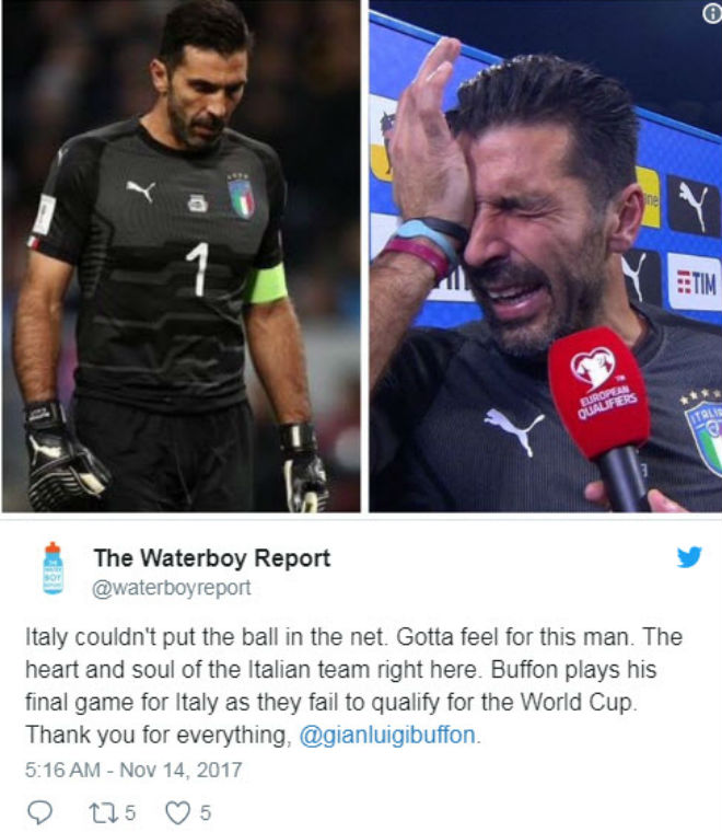 Italia, Buffon lỡ World Cup: Triệu fan xót xa, &#34;cầu cứu&#34; Ancelotti - 1