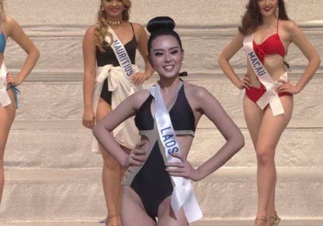 Phần trình diễn áo tắm của Hoa hậu Lào cũng được đánh giá cao tại Miss International.