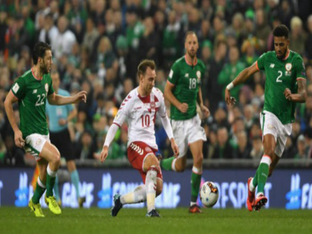 Video, kết quả bóng đá CH Ai-Len - Đan Mạch: Người hùng tung 3 ”cú đại bác” (Play-off World Cup 2018)