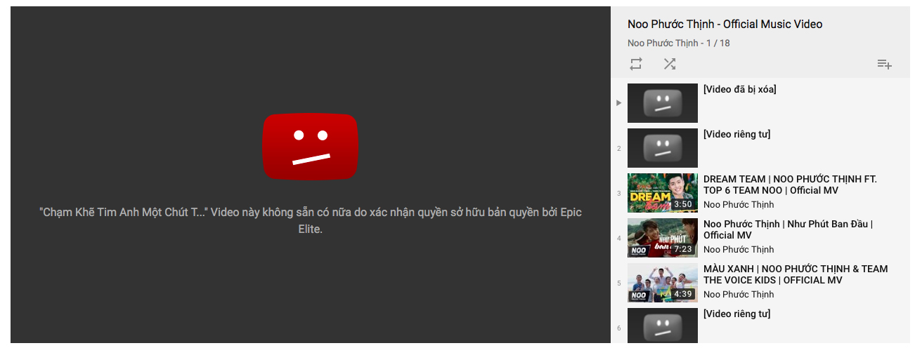 MV 30 triệu lượt xem của Noo Phước Thịnh bất ngờ biến mất khỏi YouTube - 1