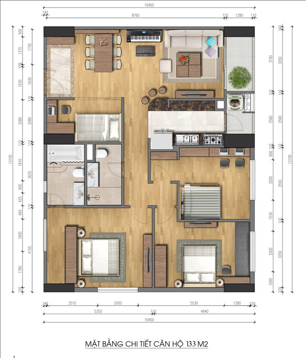 Căn hộ 4 phòng ngủ chiếm lĩnh thị trường bất động sản Hà Nội - 3
