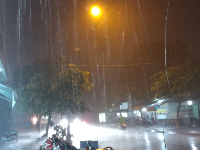 Sài Gòn mưa to kèm gió giật đùng đùng trước bão số 14 - 1