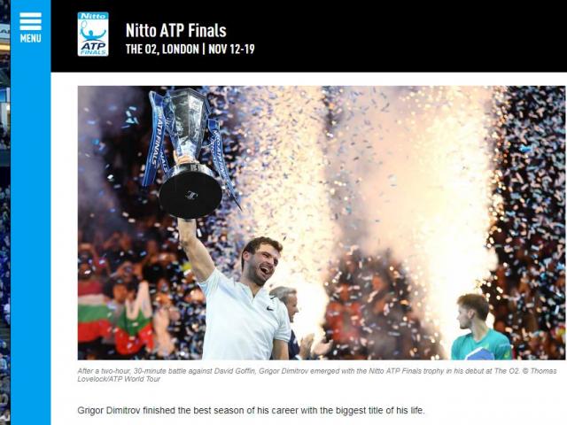 Dimitrov lập kỉ lục ATP Finals: Báo chí ngợi ca ”nhạc trưởng” đại tài