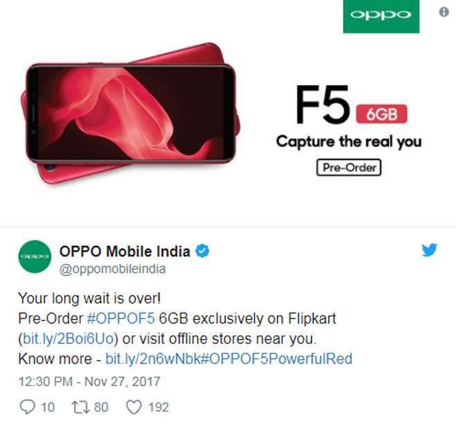 Oppo F5 dùng RAM 6GB vừa ra mắt - 2