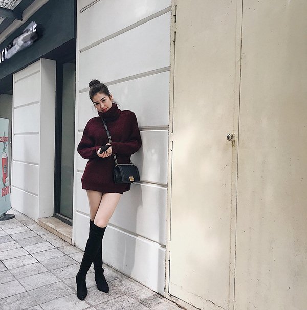 Đầm xẻ vô tận: Vũ khí quyến rũ của &#34;bạn gái Noo Phước Thịnh&#34; - 11