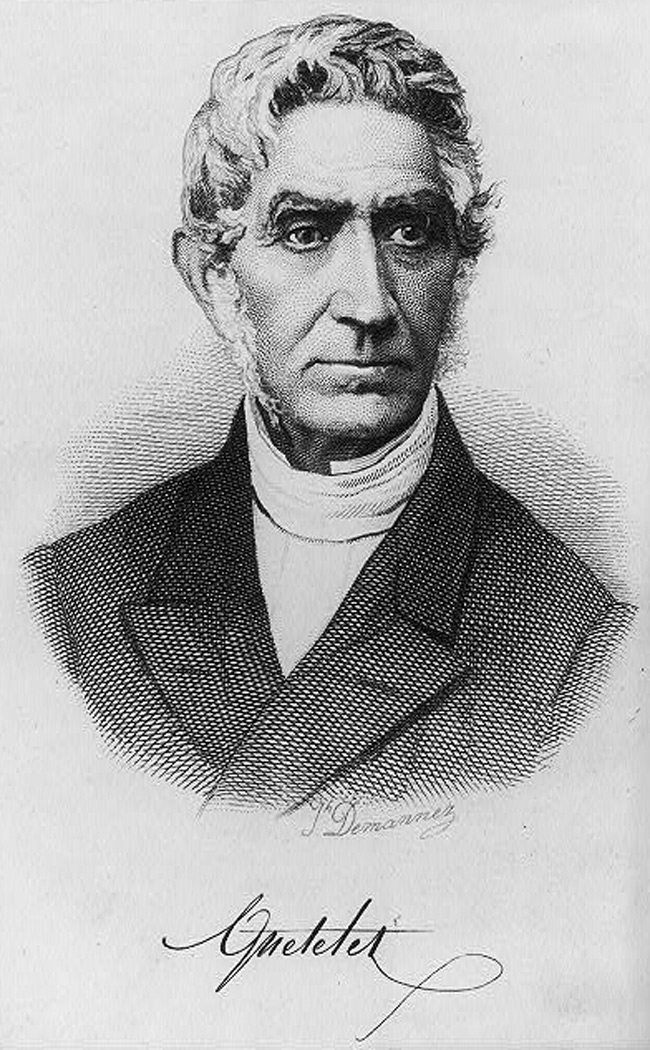 4. Adolphe Quetelet (Bỉ, 1796-1874) là nhà toán học, thiên văn học, nhà tự nhiên học và thống kê học người Bỉ. Ông là 1 trong những người đầu tiên khởi xướng việc nghiên cứu dân số và là người sáng lập của Đài thiên văn Hoàng gia Bỉ. Ông đặc biệt coi trọng việc đưa lý luận thống kê vào việc kiểm chứng các vấn đề khoa học xã hội. Adolphe Quetelet cũng là tác giả của công thức Body Mass Index (BMI), giúp xác định chính xác cân nặng tiêu chuẩn của một người.