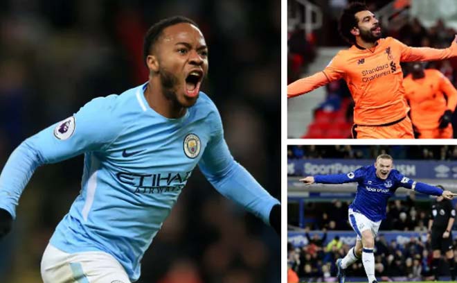 Vua săn điểm Ngoại hạng: Sterling số 1, Rooney &#34;ngon&#34; hơn Lukaku - 1