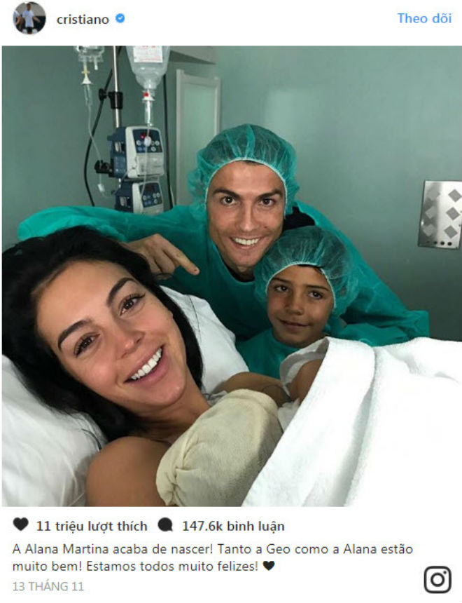 Ronaldo khoe con chục triệu like: &#34;Trùm sống ảo&#34; làng bóng đá - 1