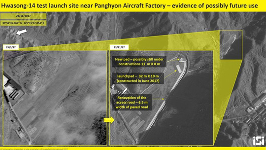Ảnh vệ tinh tố hành động chưa từng thấy của Triều Tiên ở căn cứ Panghyon - 1