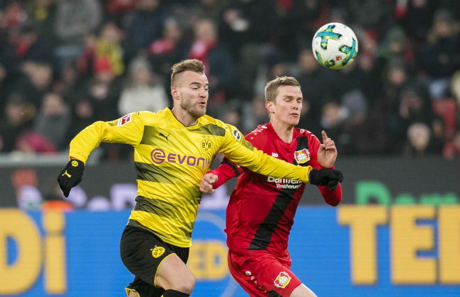 Leverkusen - Dortmund: Thẻ đỏ tai hại, &#34;rơi vàng&#34; ở hiệp 2 - 1