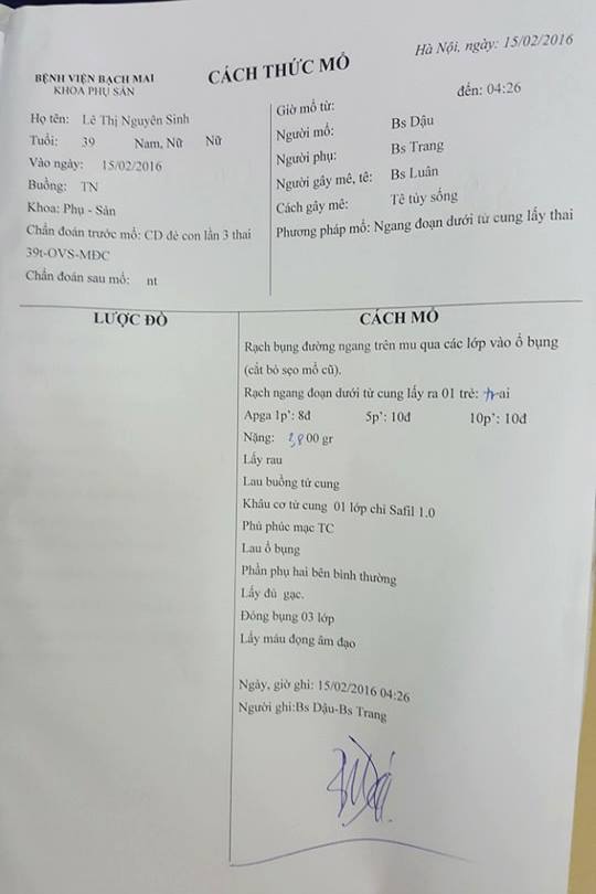 Làm rõ vụ bác sĩ BV Bạch Mai đã triệt sản nhưng bệnh nhân vẫn có thai - 2