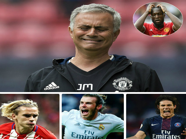 Mourinho nổi điên, MU hụt 3 sao bự: Tháng 1 mua Cavani, Bale, Griezmann?