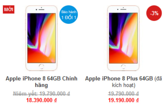 Giáp Tết, giá bán iPhone 8, 8 Plus không ngừng giảm mạnh - 2