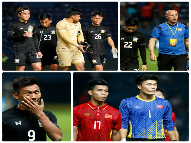 Thua U23 Việt Nam, cầu thủ U23 Thái Lan như người ”mất hồn”