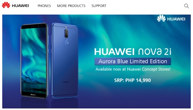Huawei tung nova 2i màu xanh đẹp lung linh cho mùa Noel-Thời trang Hi-tech