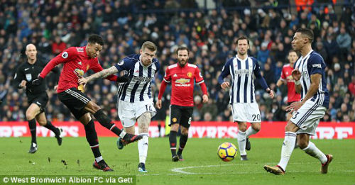 Chi tiết West Brom - MU: Hú vía vì bóng bổng (KT) - 7