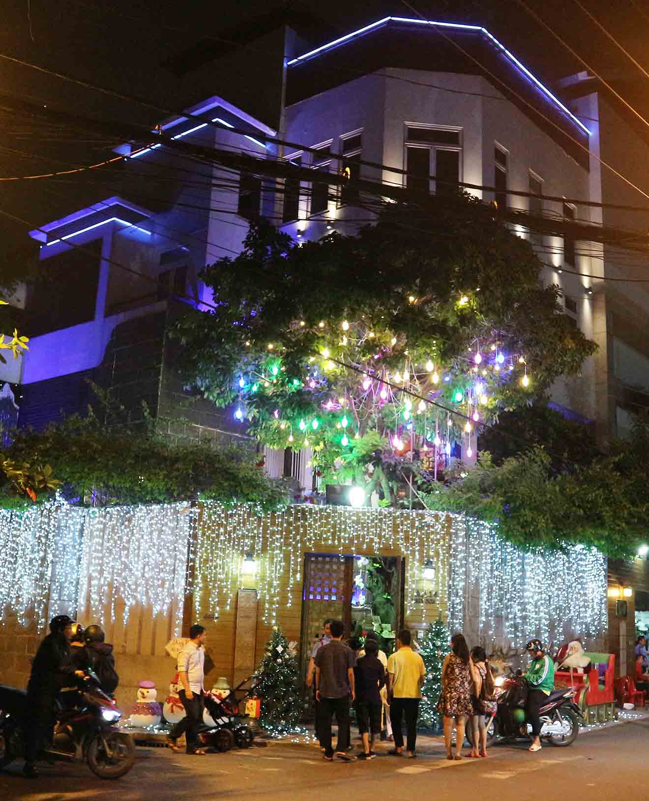 Hàng trăm người chen lấn chụp ảnh Noel tại biệt thự 3 triệu USD của Đàm Vĩnh Hưng - 1