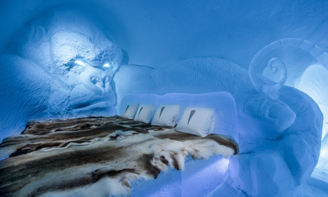 Lạnh tê tái trong khách sạn băng đẹp như ngoài hành tinh - 1