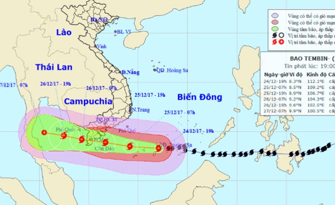 Bản tin bão 22h: Bão số 16 hoành hành, quần đảo Trường Sa đang mưa dữ dội - 1