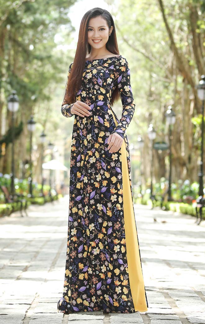 Dàn người đẹp Hoa hậu Hoàn vũ mặc áo dài khoe nét xuân thì - 3