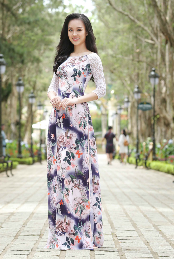 Dàn người đẹp Hoa hậu Hoàn vũ mặc áo dài khoe nét xuân thì - 11