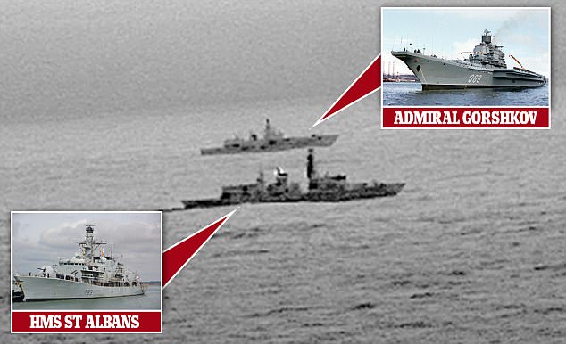 Tàu khu trục Anh chạm trán tàu chiến Nga ở Biển Bắc - 1
