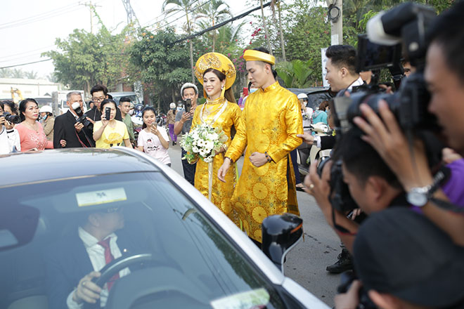 Lễ Vu quy Lâm Khánh Chi: Quà cưới vàng ròng, rước dâu bằng xe sang 7 tỷ đồng - 12